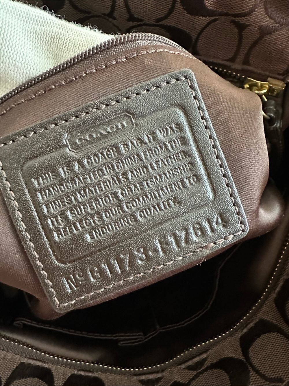 Coach Patchwork Tote Zippy Bag - Picture 13 of 13